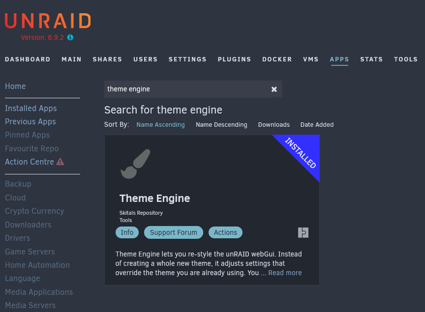 Install Theme Engine